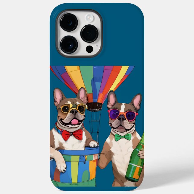 Coques Case-Mate iPhone Bouledogues français Nouvel An Bouledogue Français (Verso)