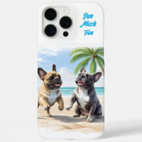 Bouledogues français Plage Bouledogue Français