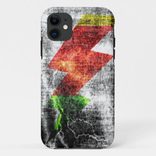 Coque Case-Mate Pour iPhone Boulon de foudre Grunge foncé