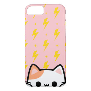 Case-Mate iPhone Case Boulon de tonnerre rose avec chaton