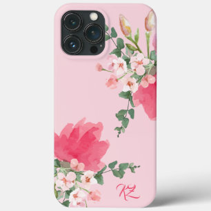 Case-Mate iPhone Case Bouquet aquarelle rose pâle