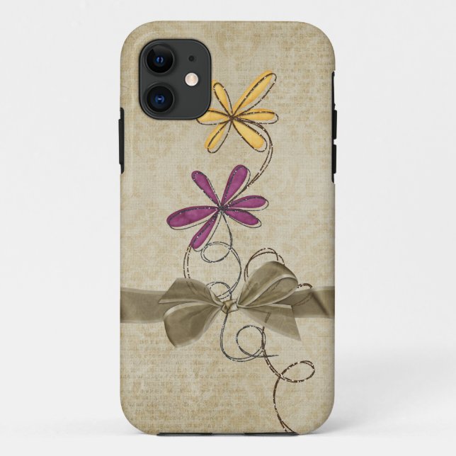 Coques Case-Mate iPhone Bouquet de ballon sur damas (Dos)