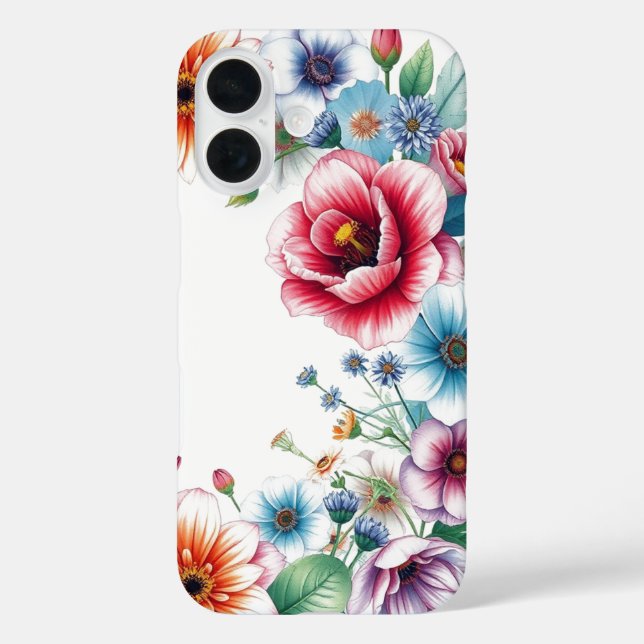 Coques Case-Mate iPhone Bouquet de fleurs Elégante aquarelle (Verso)