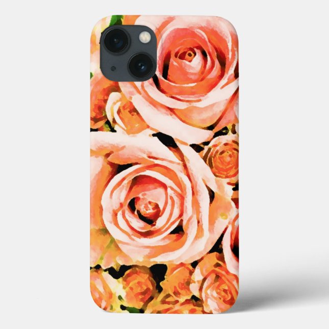 Coques Case-Mate iPhone Bouquet de rose rose poire (Verso)