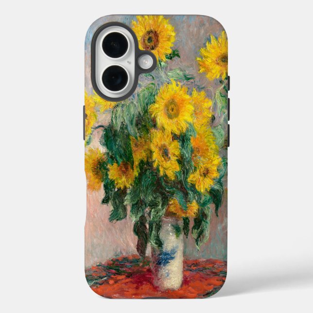 Coques Case-Mate iPhone Bouquet of Sunflowers by Monet Impressionist (Verso)