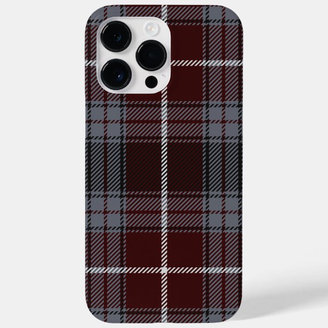 Coques Case-Mate iPhone Bourgogne Scholar Plaid (Verso)