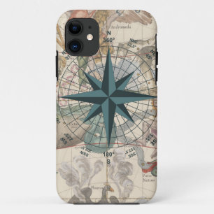 Etui iPhone Case-Mate Boussole sur une carte ancienne