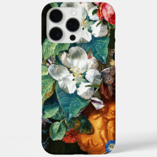 Coques iPhone 16 Pro Max BOUTEILLER SUR FLEURS BLANCHES Floral