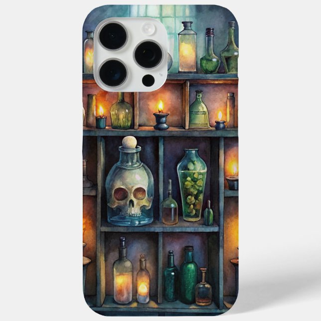 Coques Case-Mate iPhone Bouteilles de potion gothique - Imaginaire foncé (Verso)