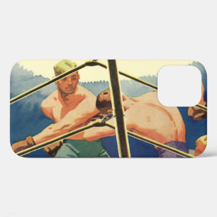 Case-Mate iPhone Case Boxe sportive vintage, boxeurs pendant un match