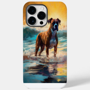 Coque Pour Pour iPhone 14 Pro Max Boxer Beach Surfing Peinture