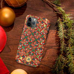 Case-Mate iPhone Case Boxer vert doré Chien mignon Noël