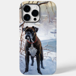 Coque Pour Pour iPhone 14 Pro Max Boxeur Qu'il neige Noël