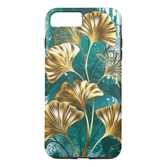 Coques Case-Mate iPhone Branche avec Feuilles d'or Ginko Biloba (Dos)
