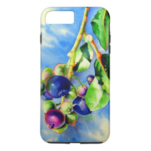 Coque Case-Mate Pour iPhone Branche de bleuet, aquarelle