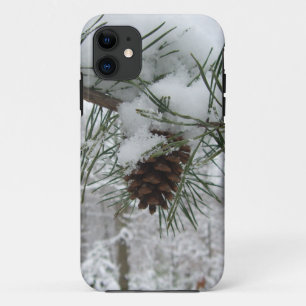 Coques Pour iPhone Branche des pins neigeux Photographie de la nature