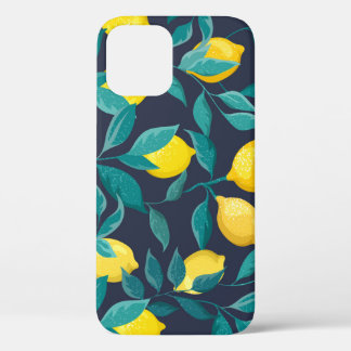 Case-Mate iPhone Case Branches de citron : Bleu Décoratif sans joint