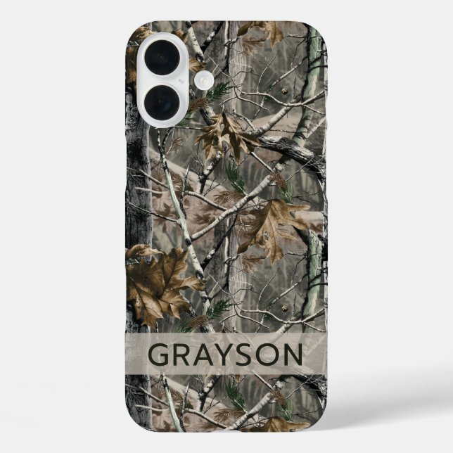 Coques Case-Mate iPhone Branches de forêt Camouflage Personnalisé (Verso)