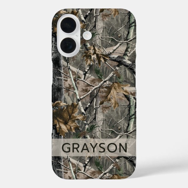 Coques Case-Mate iPhone Branches de forêt Camouflage Personnalisé (Verso)