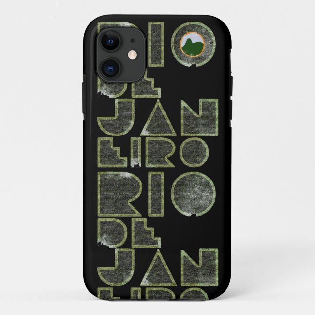Coques Case-Mate iPhone Brasil Rio de Janeiro typographiy (Dos)