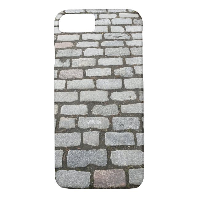 Coques Case-Mate iPhone Brick Cobblestone Street Pathway Nature Photograph (Dos)