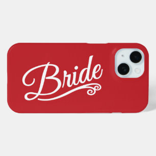 Coque Pour iPhone 15 Bride blanche sur rouge