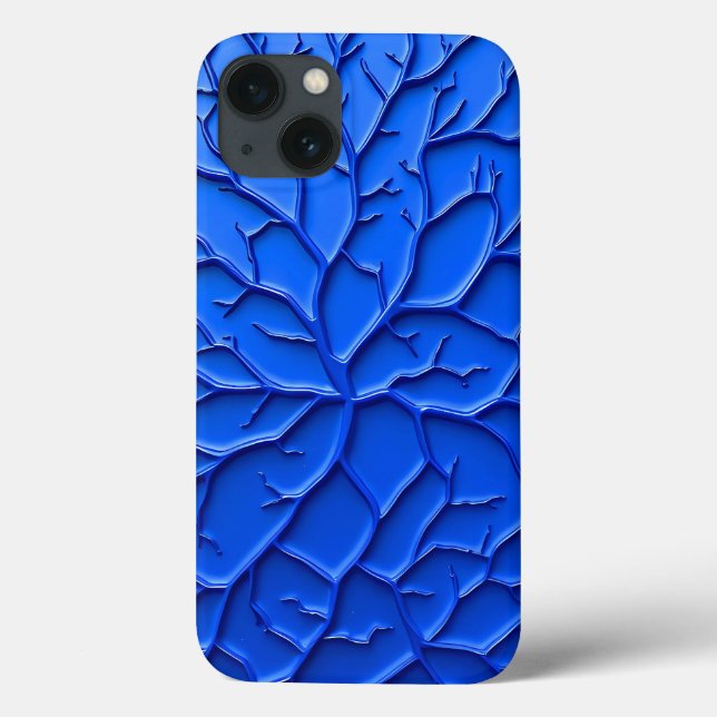 Coques Case-Mate iPhone Bright Blue Embossed Texture iPhone Case (Verso)
