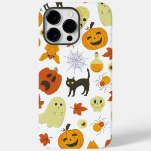 Coque Pour Pour iPhone 14 Pro Max Bright Cute Automne Orange Halloween Motif