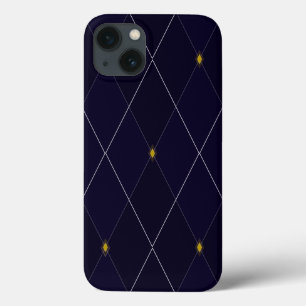 Etui iPhone 13 Bright Diamond Navy Jacquard Tough Xtreme