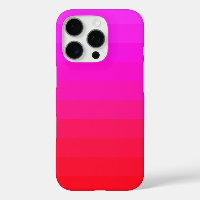 Coques Case-Mate iPhone Bright Ombre Neon Rouge rose (Verso)