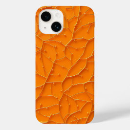 Coque Pour iPhone 14 Bright Orange Pattern Bold iPhone Case