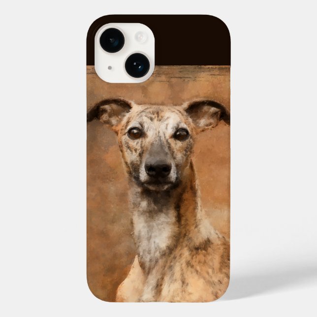 Coques Case-Mate iPhone Brindle Whippet Chien (Verso)