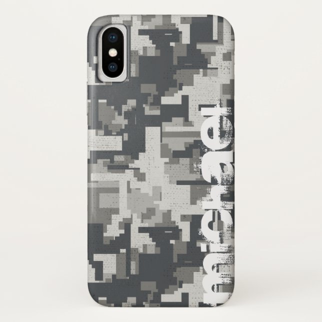 Coques Case-Mate iPhone Briques militaires gris (Dos)