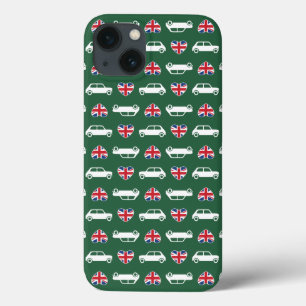 Case-Mate iPhone Case British Mini Cooper Hearts - Vert