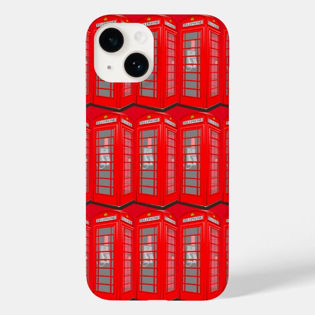 Coques Case-Mate iPhone British Red Thème Londres Téléphone Booth (Verso)