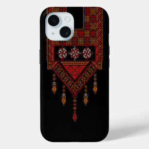 Coque Pour iPhone 15 Broderie palestinienne de Tatreez Art palestine
