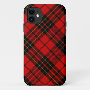 Etui iPhone Case-Mate Brodie tartan rouge noir plaid