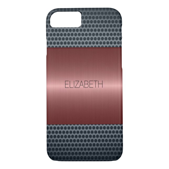 Coques Case-Mate iPhone Bronze Luxe acier inoxydable look métal (Dos)