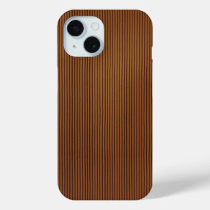 Coque Pour iPhone 15 Brown Corduroy Motif photo réaliste