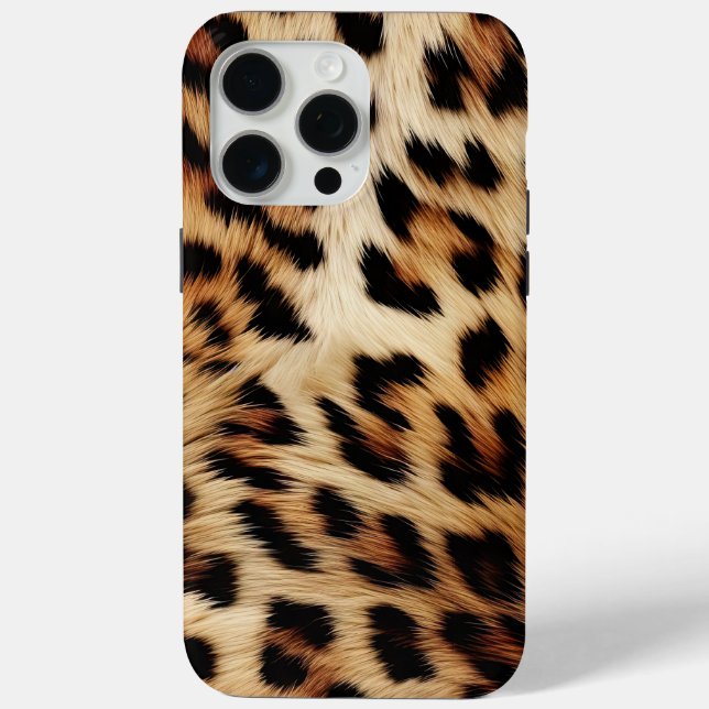 Coques Case-Mate iPhone Brown Crème léopard animal (Verso)