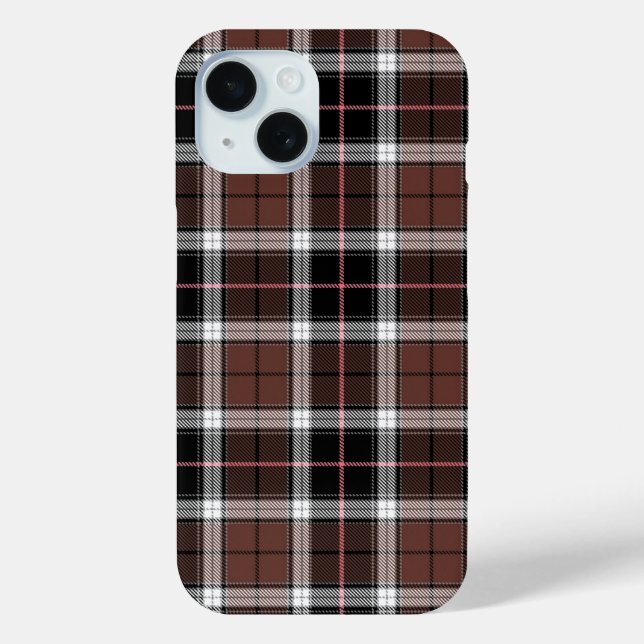Coques Case-Mate iPhone Brown Plaid (Verso)