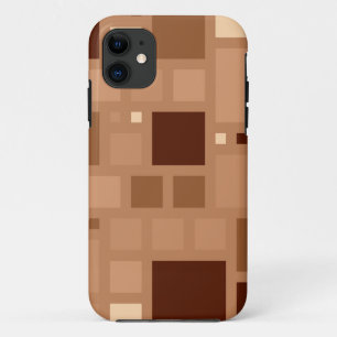 Etui iPhone Case-Mate Brown rétro moderne Carré Motif