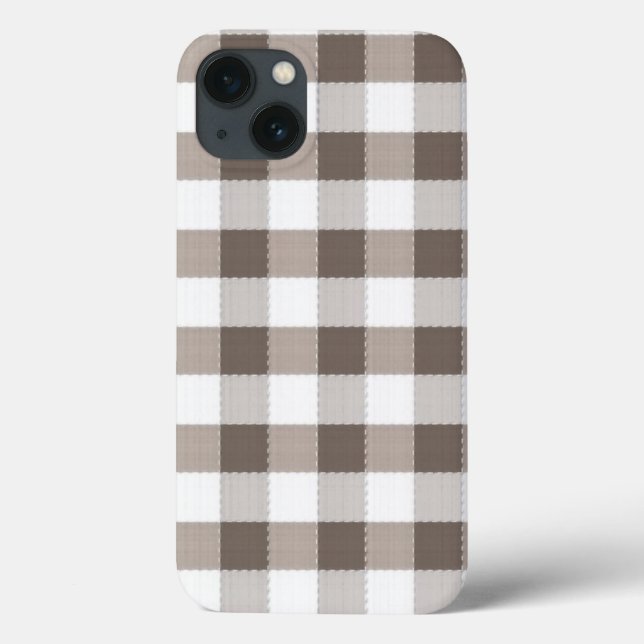 Coques Case-Mate iPhone Brown Table Cloth Pattern (Verso)