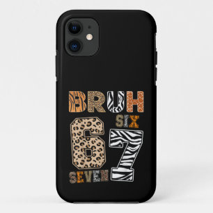 Case-Mate iPhone Case Bruh Six Seven 67 Mème Impression Animalière Sauva