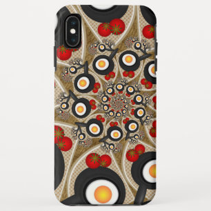 Case-Mate iPhone Case Brunch Fractal Art Drôle Nourriture, Tomates, Oeuf