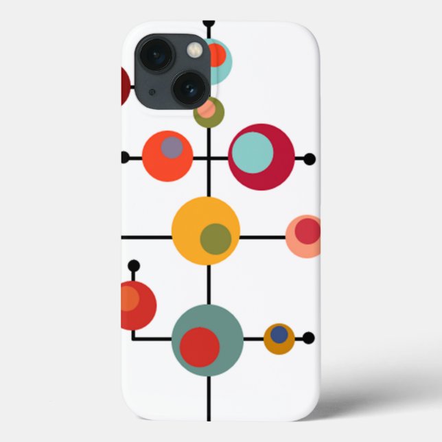 Coques Case-Mate iPhone Bubbles de Mid-Century (Verso)