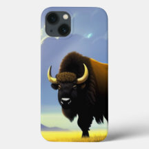 Buffalo Fields iPhone 13 Pro Slim Fit Coque, brill