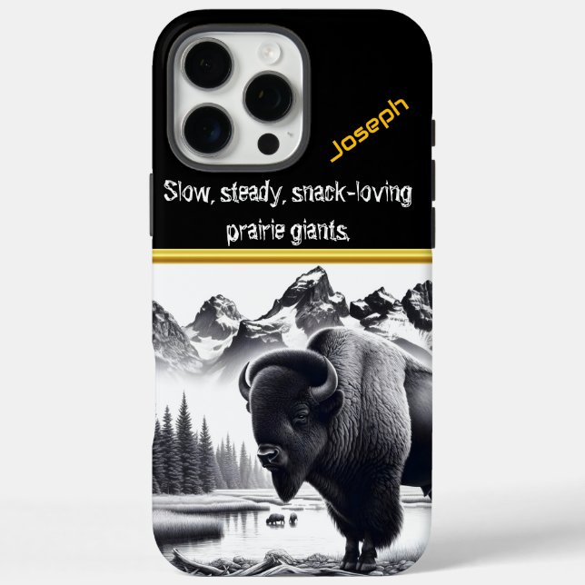 Coques Case-Mate iPhone Buffalo par Serene Mountain Waters (Verso)