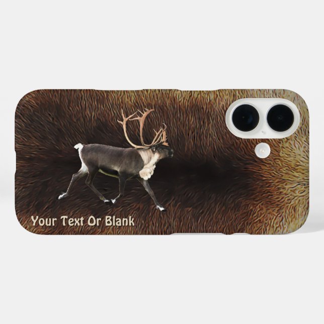 Coques Case-Mate iPhone Bull Caribou (Reindeer) Coque-coque iphone (Verso (horizontal))