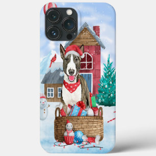 Case-Mate iPhone Case Bull Terrier Chien dans la neige Maison de Chien d